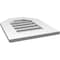 Ekena Millwork Octagonal Top Surface Mount PVC Gable Vent: Functional, w/ 3-1/2"W x 1"P Standard Frame, 16"W x 20"H GVPOT16X2001SF - alternate 5